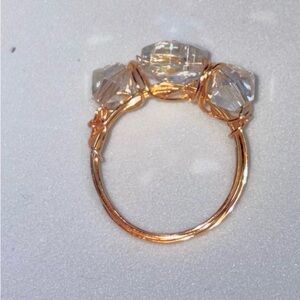 Gold and Crystal Women's Ring